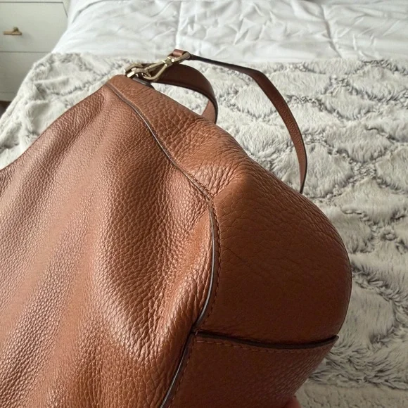 Kate Spade Cognac Leather Shoulder Bag - Picture 2 of 7